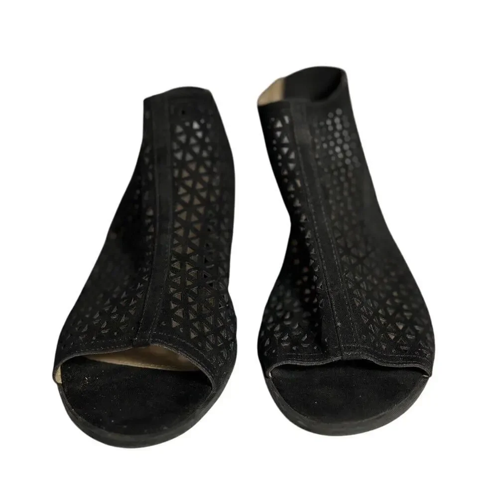 American Eagle Black Slingback Mesh Sandal 9.5w